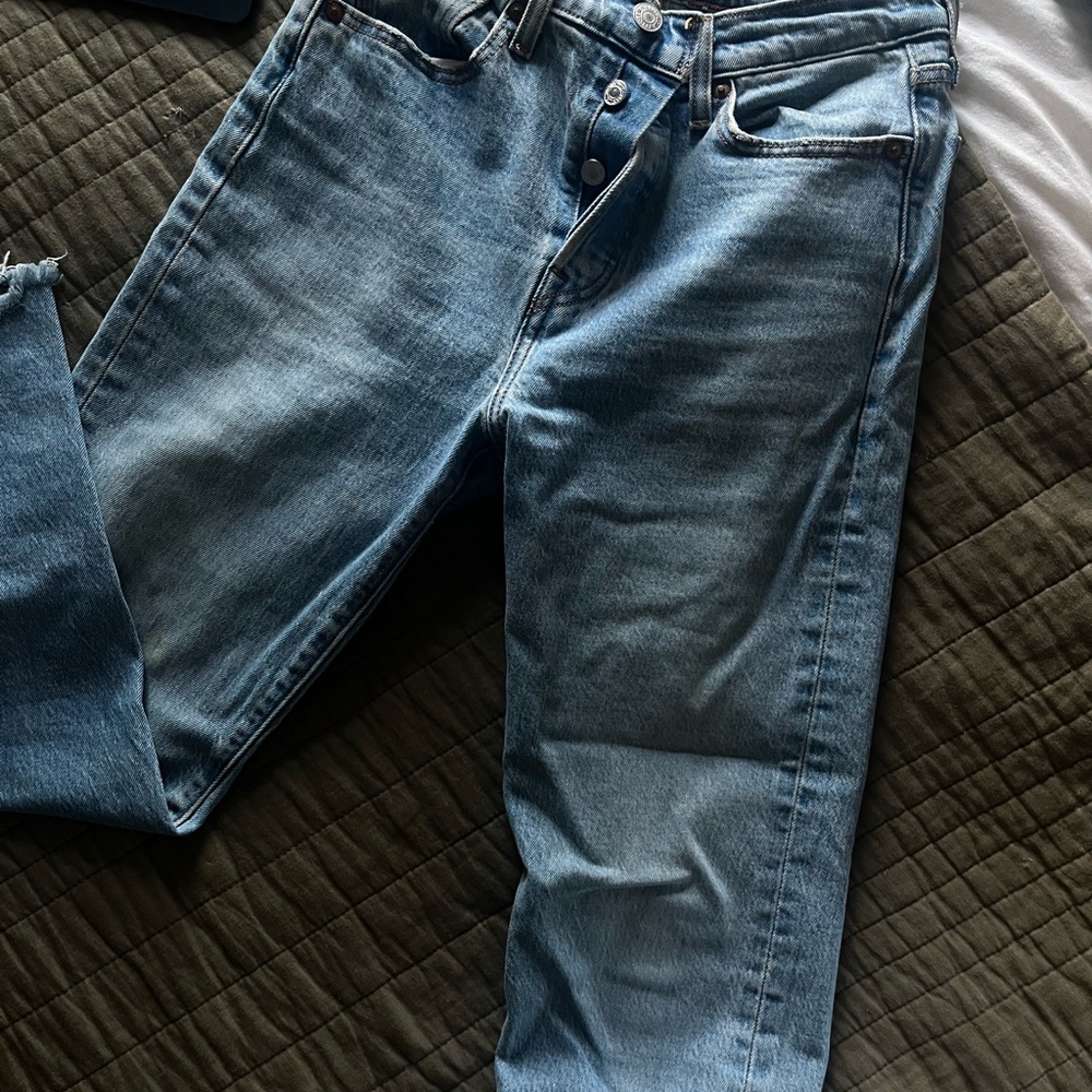 Levi Blue Denim Wedgie Straight Jeans